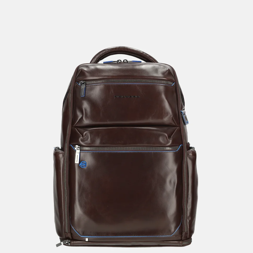 Piquadro Blue Square Laptop Rugzakken bruin en blauw